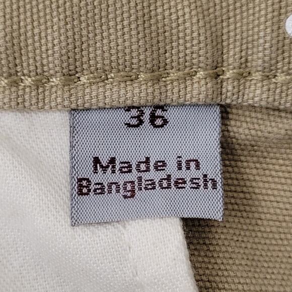 CARHARTT Canvas Cargo Shorts 36x10 Brown Baggy Workwear Relaxed Fit - Picture 12 of 13